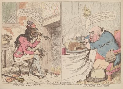 Liberté française et esclavage britannique - James Gillray