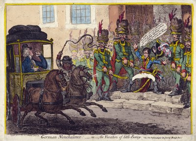 Nonchalance allemande ou la vexation du petit Boney - James Gillray