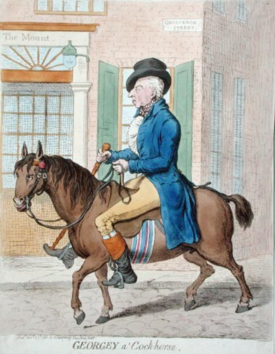 Georgey à cheval - James Gillray