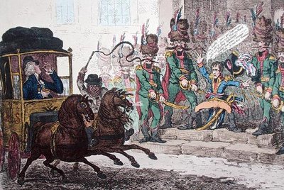 Nonchalance allemande, ou La vexation de Petit Boney, ou Le voyage diplomatique tardif à travers Paris - James Gillray