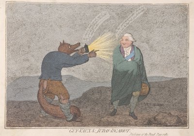 Guy-Vaux et Judas-Iscariot - James Gillray