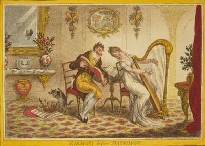 Harmonie avant le mariage, 1805 - James Gillray