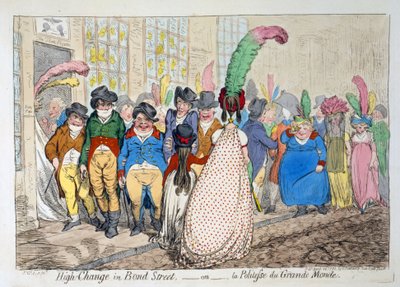 Grand changement à Bond Street ou la politesse du grand monde, 1796 - James Gillray