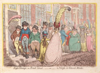 Grand changement à Bond Street, ou la politesse du grand monde - James Gillray