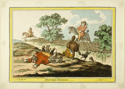 Chiens courants Recherche - James Gillray