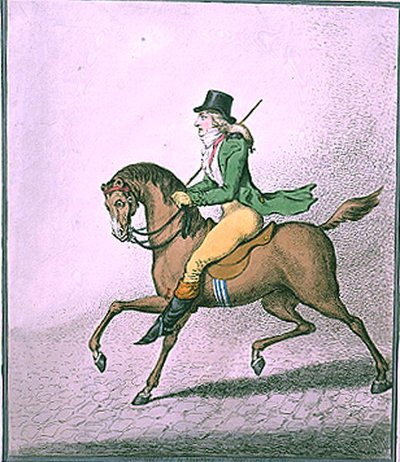 Comment monter avec élégance dans les rues, publié par Hannah Humphrey en 1800 - James Gillray