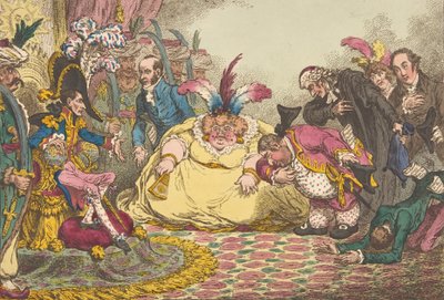 Introduction du citoyen Volpone et de sa suite, à Paris.-Vide, Le Moniteur - James Gillray
