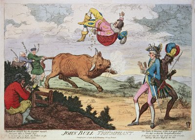 John Bull Triomphant, publié par William Humphrey, 4 janvier 1780 - James Gillray