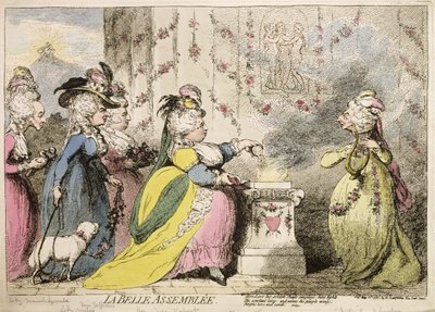 La Belle Assemblée, publiée par Hannah Humphrey en 1787 - James Gillray