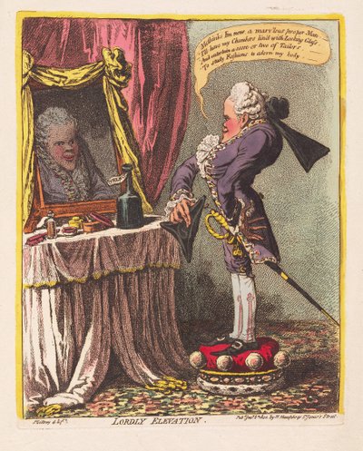 Élévation seigneuriale, pub. 1802 - James Gillray