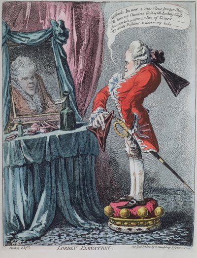 Élévation seigneuriale, publié par Hannah Humphrey, 1802 - James Gillray