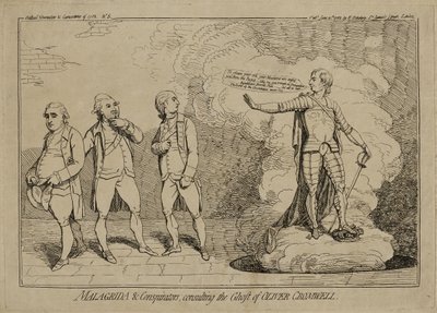 Malagrida et les conspirateurs, consultant le fantôme d
