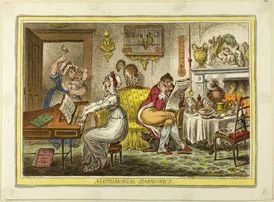 Harmoniques matrimoniales - James Gillray