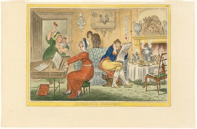 Harmoniques matrimoniales (Recto) - James Gillray