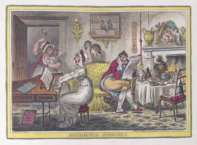 Harmoniques matrimoniales, pub. 1805 - James Gillray