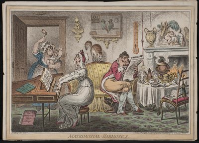 Harmoniques matrimoniales, publié par Hannah Humphrey, 1805 - James Gillray
