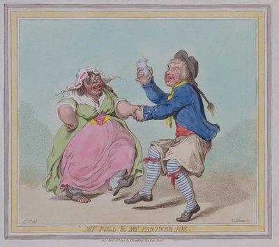 Mon Poll et Mon Partenaire Joe, gravé par T. Adams, pub. par Hannah Humphrey, 1796 - James Gillray