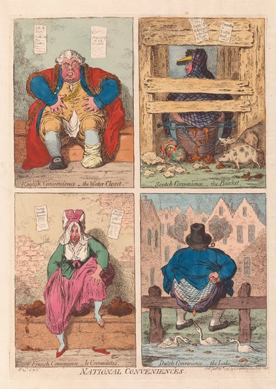 Commodités nationales, pub. 1796 - James Gillray
