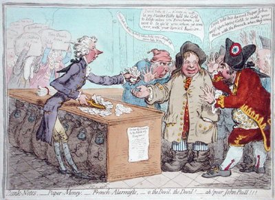 Ouverture du budget, ou John Bull donnant son pantalon pour sauver son bacon - James Gillray
