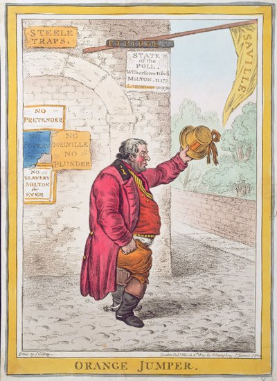 Le Pull orange, publié par Hannah Humphrey en 1809 (eau-forte coloriée à la main) - James Gillray