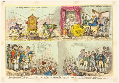 Pétitions patriotiques à la Convention - James Gillray