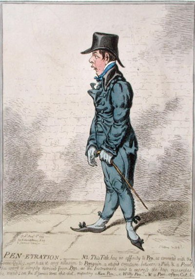Pen-Etration, publié par Hannah Humphrey en 1799 - James Gillray