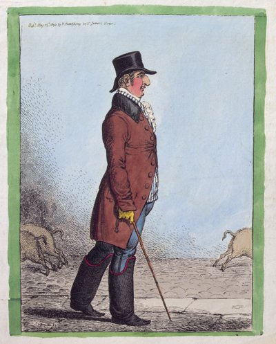 Portrait de Charles Howard, Duc de Norfolk, publié par Hannah Humphrey en 1800 - James Gillray