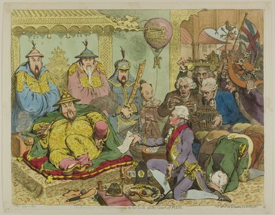 Réception du Diplomate et de sa suite, à la Cour de Pékin - James Gillray