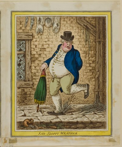 Temps triste et pluvieux - James Gillray