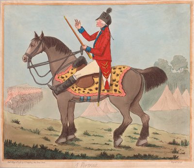 Sir David Dundas - Un portrait, publié en 1796 - James Gillray
