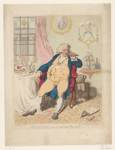 Caricature de George IV, 1792 - James Gillray
