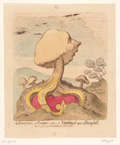 Caricature de William Pitt le Jeune, 1791 - James Gillray