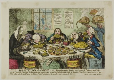 Substituts du pain - James Gillray