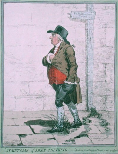 Symptômes de réflexion profonde - James Gillray