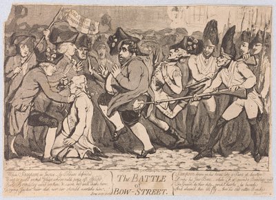La Bataille de Bow-Street - James Gillray