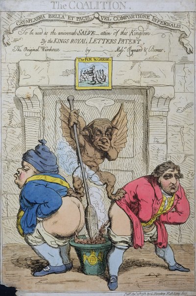 La Coalition, publié par G. Humphrey en 1783 - James Gillray