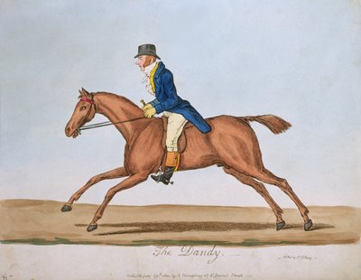 Le dandy, publié par Hannah Humphrey en 1810 - James Gillray