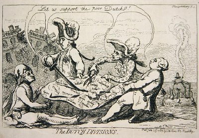 Les divisions néerlandaises - James Gillray