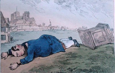 La Chute de Dagon, ou de rares nouvelles pour Leadenhall Street, publié par William Humphrey en 1784 - James Gillray