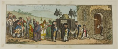 Le cortège funèbre de Broad-Bottom - James Gillray