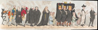 Le cortège funèbre de Miss Regency - James Gillray