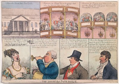 La Maison que Jack a Construite, publiée par Walker en 1809 - James Gillray