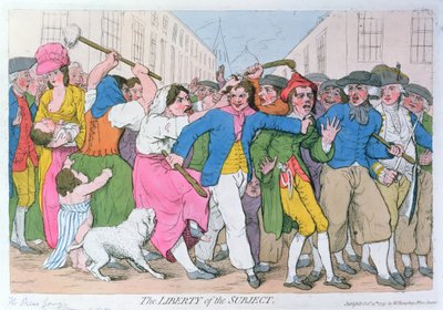 La liberté du sujet, publié par H. Humphrey, 15 octobre 1779 - James Gillray