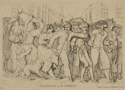 La Liberté du Sujet, publié le 15 octobre 1779 - James Gillray