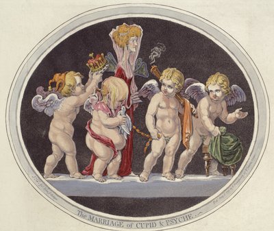 Le Mariage de Cupidon et Psyché - James Gillray