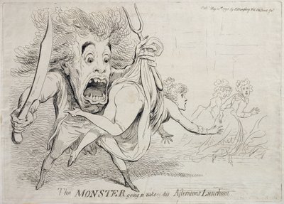 Le monstre allant prendre son déjeuner de l