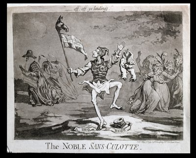 Le Noble Sans-Culotte, publié par Hannah Humphrey en 1794 - James Gillray