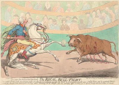 Der königliche Stierkampf - James Gillray