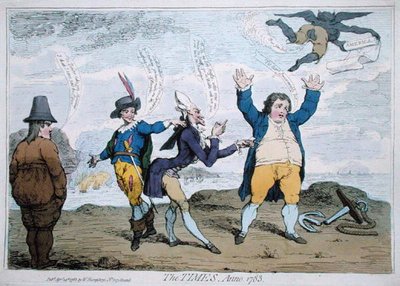 Les Temps, Anno 1783, publié par William Humphrey - James Gillray