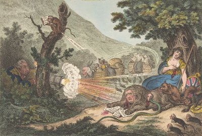 Le Lion blessé, 16 juillet 1805 - James Gillray